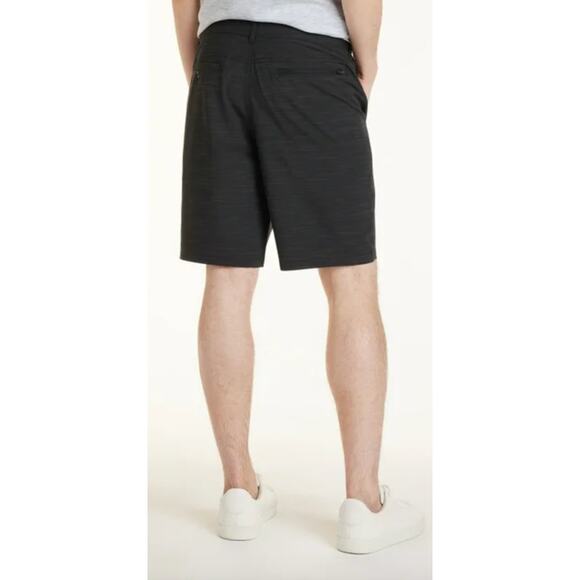 George Flat Front 9" Inseam Black Soot Shorts W: 32" - Picture 1 of 4